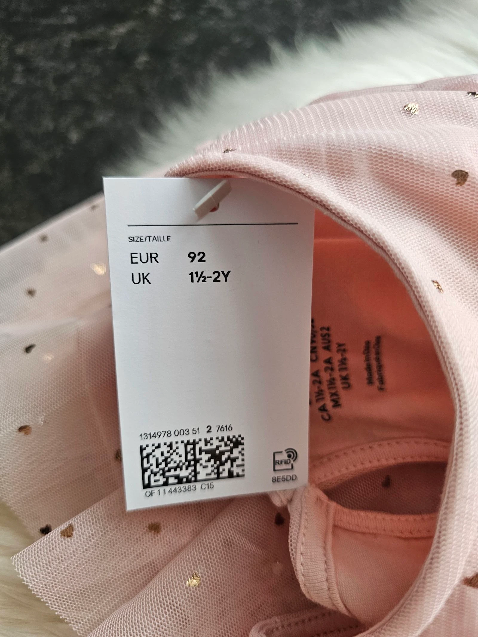 Vestido com folhos H&M novo - tamanho 92 – photo 8